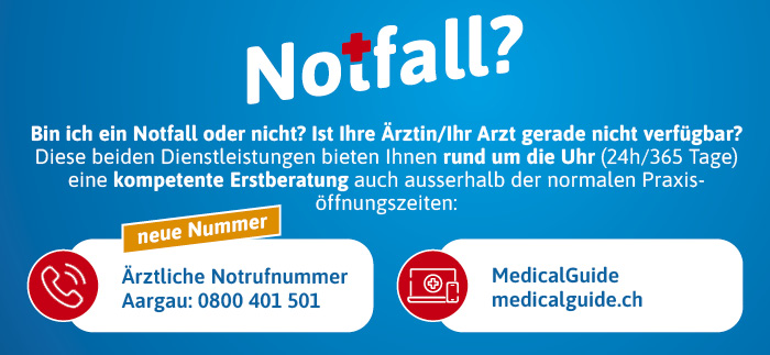 Notfall? Ärztliche Notfallnummer