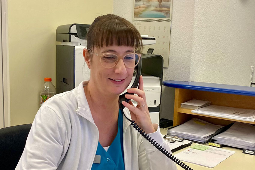 Melanie  Dombek, Medizinische Praxisassistentin